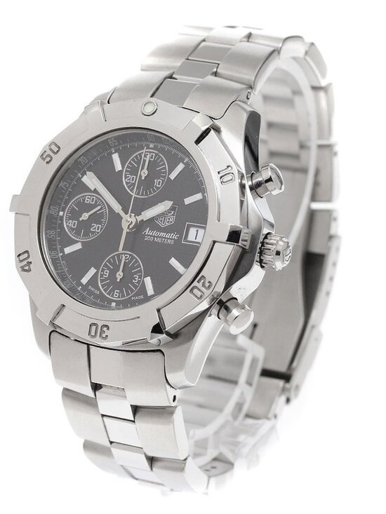 TAG HEUER Exclusive CN2111-0 Chronograph black Dial Automatic Men\'s Watch_951471 main image 4